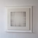 "jiba 983" - 2009 / magnet, iron turnings on canvas / framed 97 x 101.5 x 8.5 cm