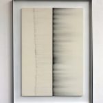 "jiba heu 6" - 2012 / magnet, iron turnings on canvas / framed 91 x 121 x 5.5 cm