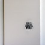 "jiba hexagonal 1" - 2005 / magnet, iron turnings on canvas / framed 80x 60 x 4 cm