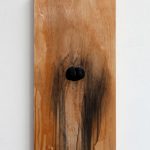 "jiba ki 1" - 2013 / magnet, pigment, lack, oil on wood / 60 x 30 x 5 cm