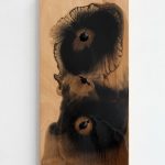 "jiba ki 3" - 2013 / magnet, pigment, lack, oil on wood / 60 x 30 x 5 cm