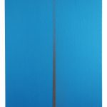 "jiba l 7 b" - 2009 / magnet, iron turnings on canvas / framed 75 x 65 x 4.5