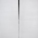 "jiba l 7 w" - 2009 / magnet, iron turnings on canvas / framed 75 x 65 x 4.5