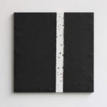 "jiba p zerrissen" - 2012 / magnet, pigment, acrylic on canvas / 50 x 50 cm