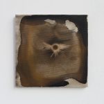 "jiba pk 1" - 2011 / magnet, pigment, acrylic on canvas / 26.5 x 26.5 cm