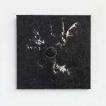 "jiba pk 3" - 2011 / magnet, pigment, acrylic on canvas / 26.5 x 26.5 cm