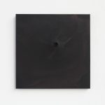 "jiba pk 5" - 2011 / magnet, pigment, acrylic on canvas / 26.5 x 26.5 cm