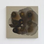 "jiba pt 28" - 2012 / magnet, pigment, acrylic on canvas / 40 x 40 cm