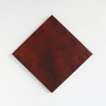 "jiba pt 7" - 2011 / magnet, pigment, acrylic, iron turnings on canvas / 83 x 86.5 cm