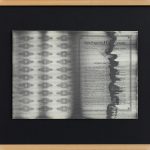 "jiba ulbc nagale" - 2013 / magnet, iron turnings on paper / framed 53 x 63 x 3 cm